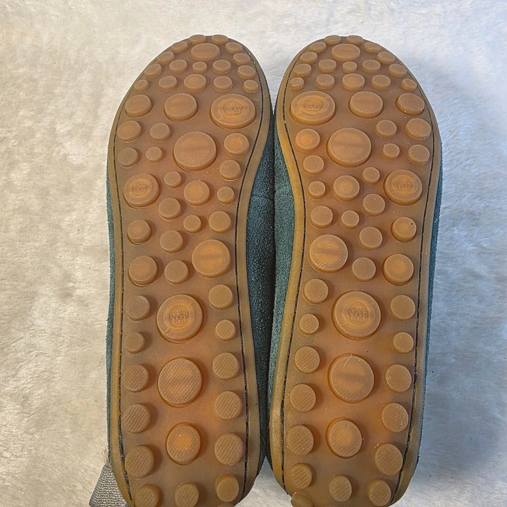 Born Driving Loafers Teal Green Suede Moccasins Flats Womens 9.5 NEW
